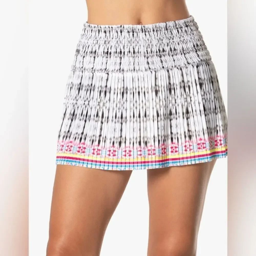 Lucky in Love Women's Lucky in Love Long Obscuro Smocked Skirt Size XS